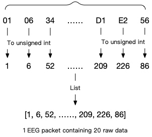 Client EEG data processing